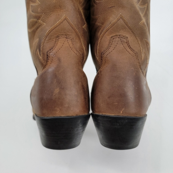 Ariat Heritage R Toe Distressed Brown Cowgirl Western Boots Size 11 EU 42.5 - Picture 7 of 16